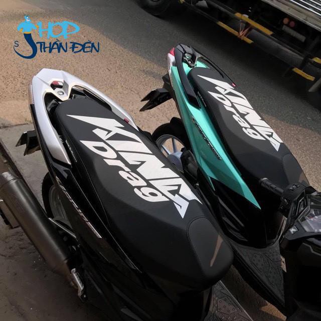 Da Bọc Yên Xe KING DRAG Chữ To Gắn exciter dream wave sirius winner jupiter future