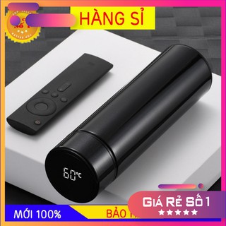 [Freeship] Bình giữ nhiệt có nhiệt kế thông minh hiển thị nhiệt độ 500ml lõi inox