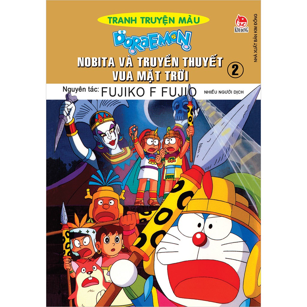 Truyện tranh Doraemon tranh truyện màu: Nobita và truyền thuyết vua mặt trời - Trọn bộ 2 tập - Fujiko F. Fujio