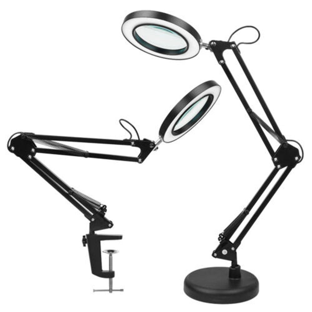 JANE Kính Phóng Đại Có Đế Kẹp Và Đèn LED