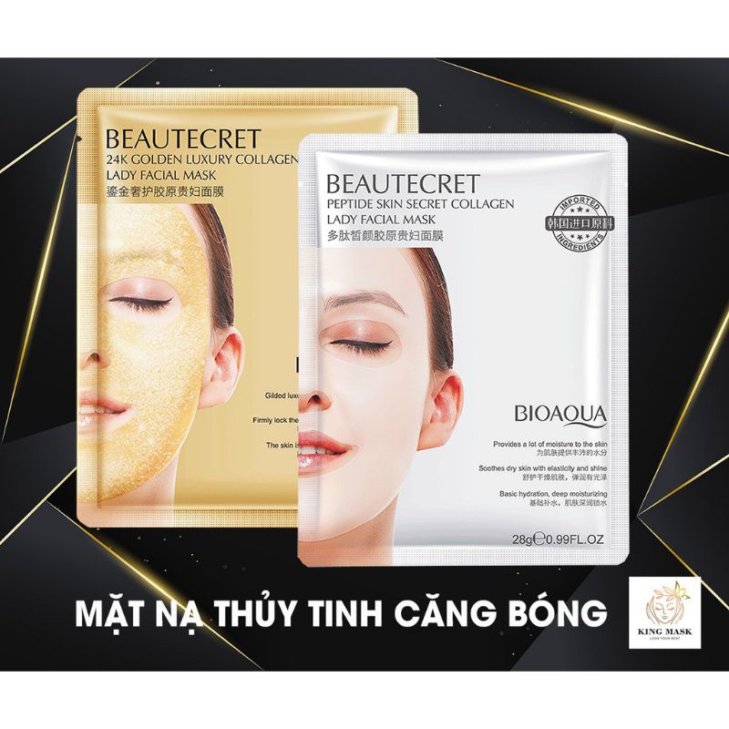 [Hàng Sẵn]Mặt Nạ Thạch Collagen Trong Suốt Cao Cấp Dưỡng Trắng Da BIOAQUA Dưỡng Ẩm Ngăn Lão Hóa Da | BigBuy360 - bigbuy360.vn