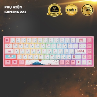 Bàn Phím Cơ Không Dây AKKO 3068 v2 World Tour Tokyo R2 RGB – Bluetooth 5.0 (Gateron switch ) - Hàng Chính Hãng
