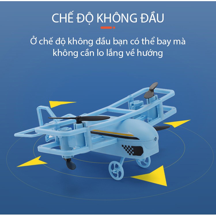 Máy Bay Điều Khiển Từ Xa JJRCH95 Tự Giữ Độ Cao Drone Máy Bay Cánh Bằng