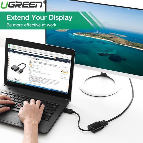 Cáp Chuyển Đổi Displayport to VGA Ugreen 20415 cao cấp - Hàng Chính Hãng