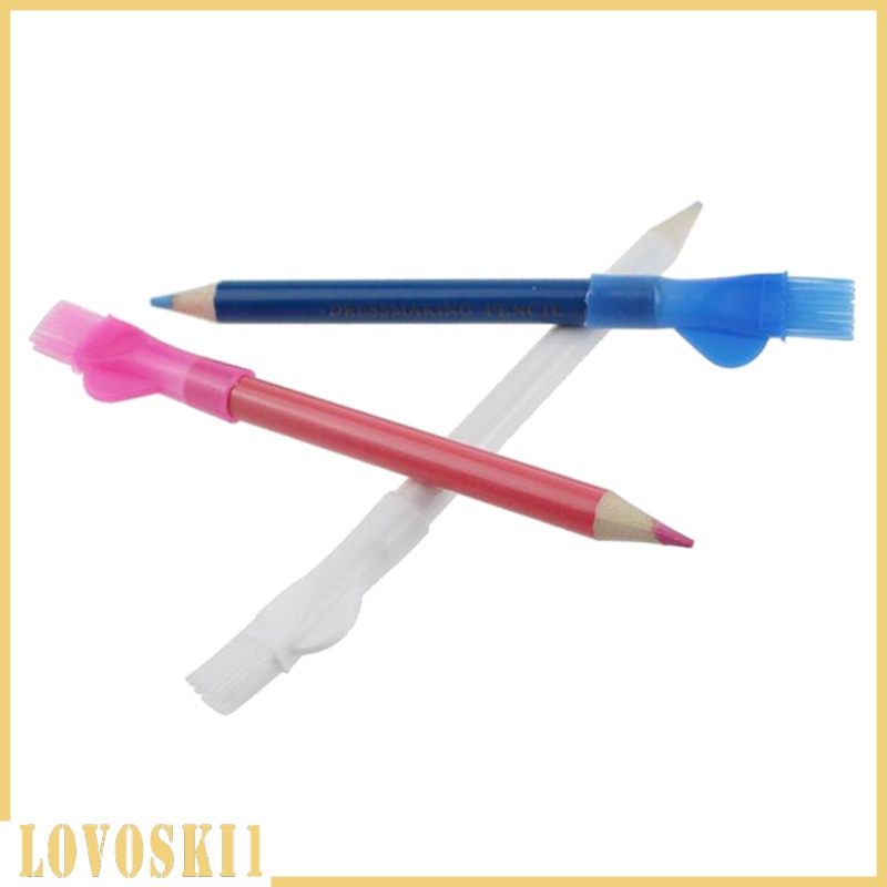 [LOVOSKI1]3Pc Fabric Markers Pen Tailor Chalk Pencil Dressmaking Quilter Vanishing Sewing