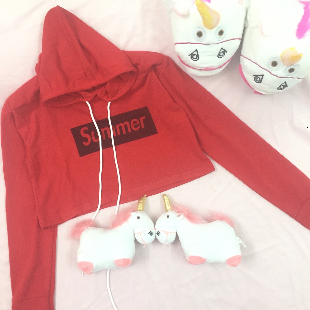 [HCM] (38-52kg) Áo Croptop hoodie. Áo hoodie croptop. ẢNH THẬT - summer