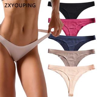 Quần lót trơn cho nữ sang trọng bằng lụa băng không đường chỉ cỡ lớn M-3XL