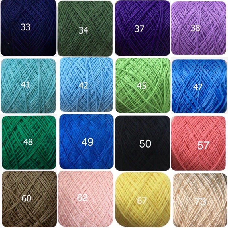 Len sợi cotton việt nam 1kg - 10 cuộn