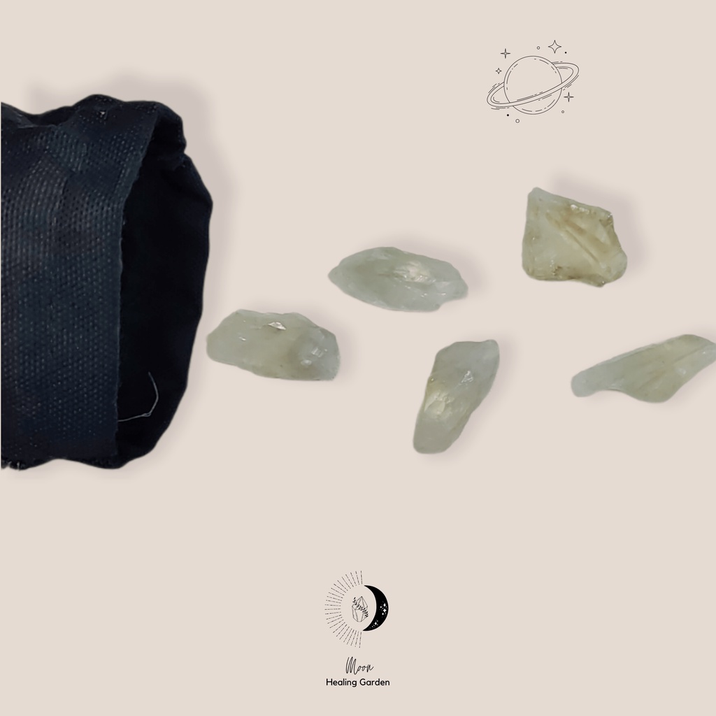 Đá Thanh Tẩy Tarot Tím Xanh Prasiolite - Tự Nhiên Moon Healing Garden