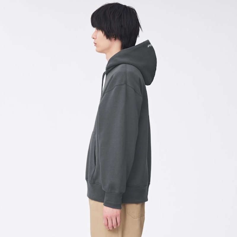 Áo nỉ nam lót lông có mũ Hoodies dòng Demo Slayer 1 của GU - Nhật