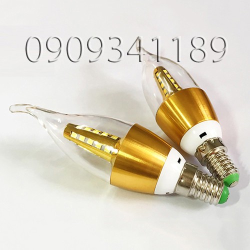 COMBO 2 Bóng đèn led nến 5W- ánh sáng Vàng E14