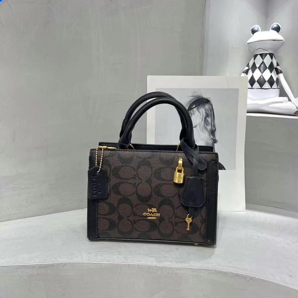 COACH Túi Xách Da Thật Thời Trang Sang Trọng Cho Nữ