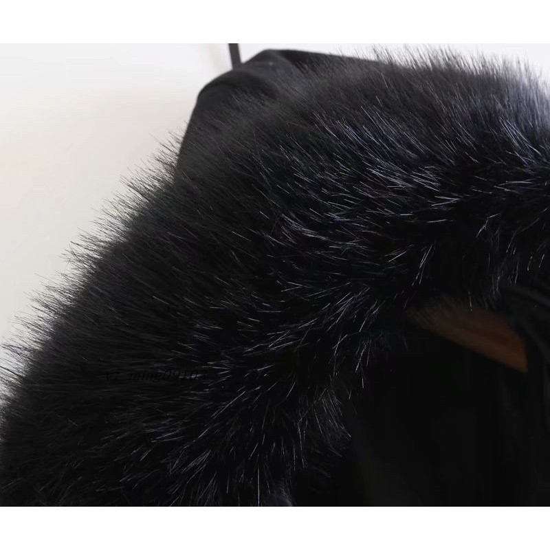 Áo Khoác Dạ Mũ Lông