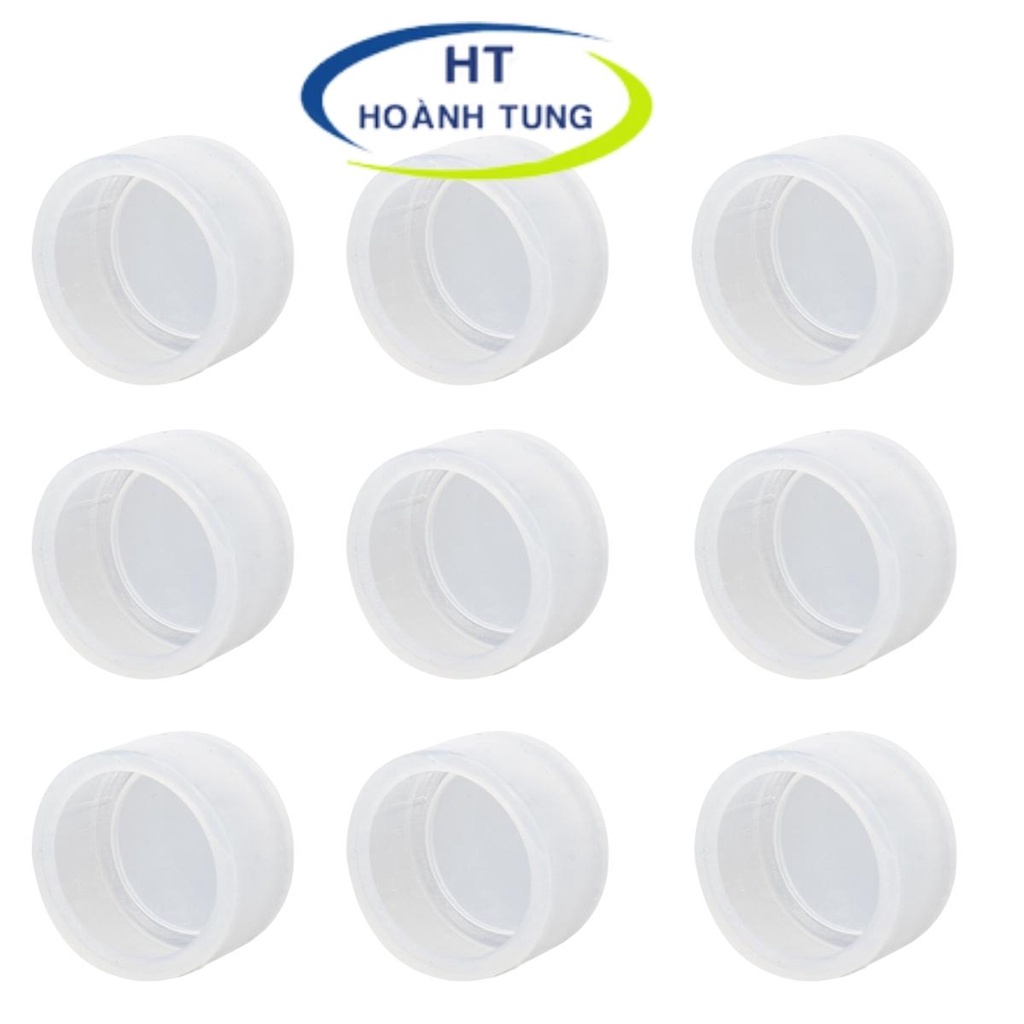 Nắp chụp cao su kín nước chống bụi bảo vệ nút nhấn phi 22mm dòng sản phẩm LA38-11 và lay37-11 màu trắng, 10 cái/túi