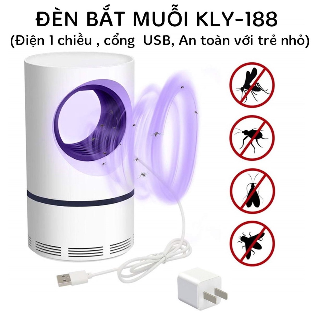 Đèn bắt muỗi thông minh ánh sáng kiêm đèn ngủ, không hóa chất độc hại, an toàn khi sử dụng