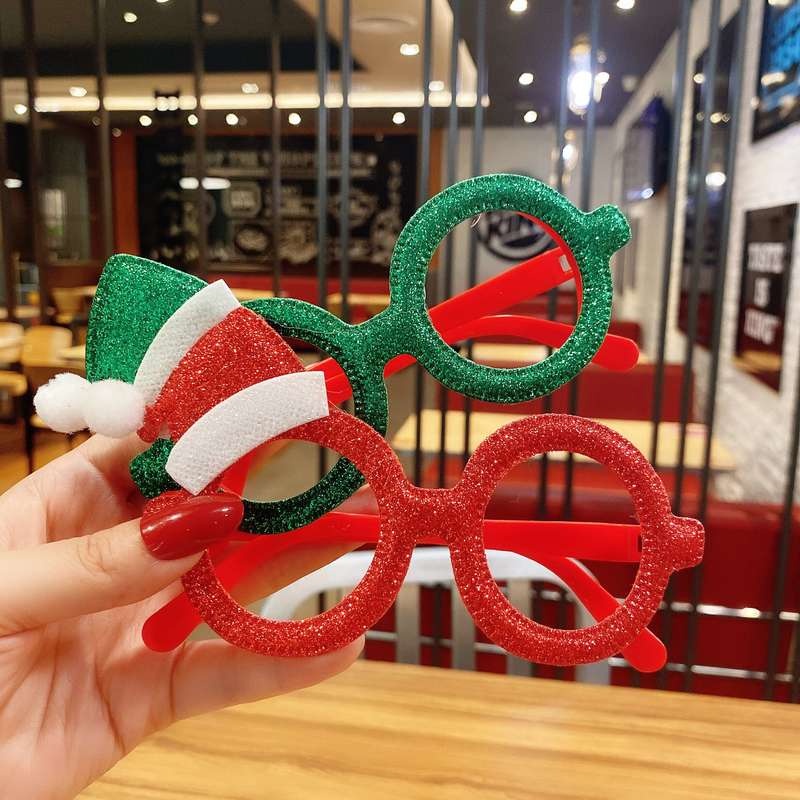 Mắt kính 17KM gọng phối hình cây thông/ ông già noel phụ kiện tham gia tiệc Giáng sinh