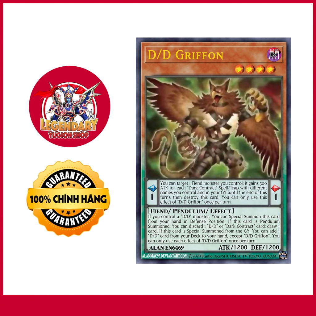 [Thẻ Bài Yugioh Chính Hãng] D/D Gryphon