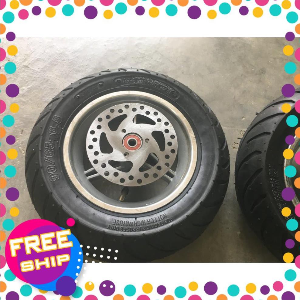 Cụm bánh xe moto mini 50cc combo vành đĩa lốp chất liệu tốt