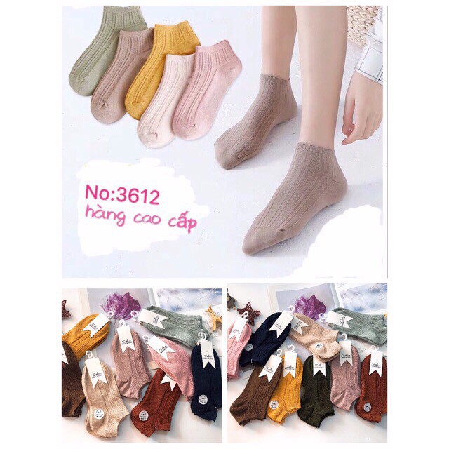 Set 10 Đôi Tất Len Gân Nữ Cao Cấp