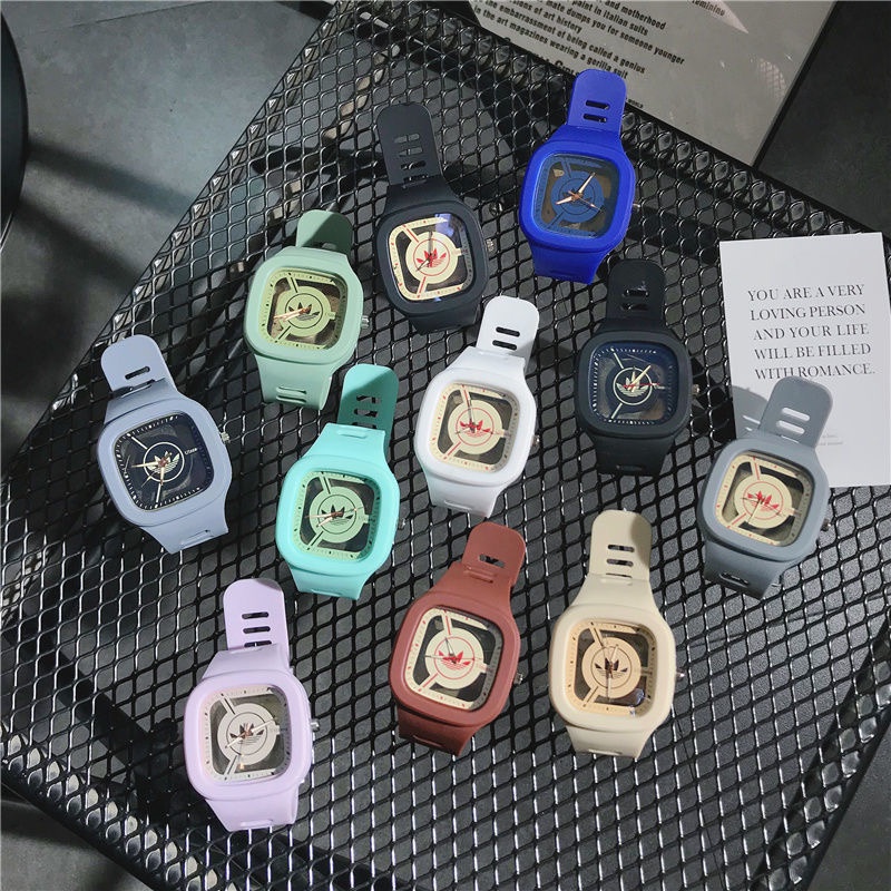 Đồng Hồ Đeo Tay Kỹ Thuật Số Mặt Vuông Thạch Anh Thời Trang Cho Nữ