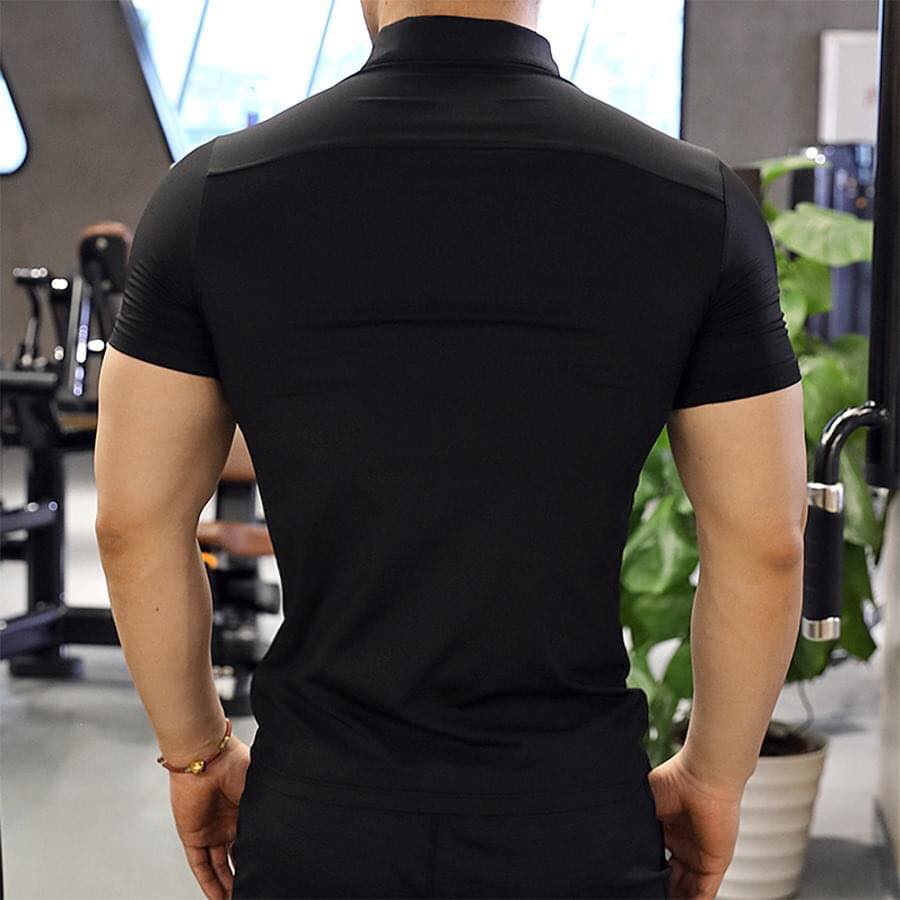 Áo Polo,Áo Cộc Tay Nam Có Cổ Gymshark Tập Gym,Đi Chơi,From Ôm Body,Chất Thun Lạnh 4 Chiều