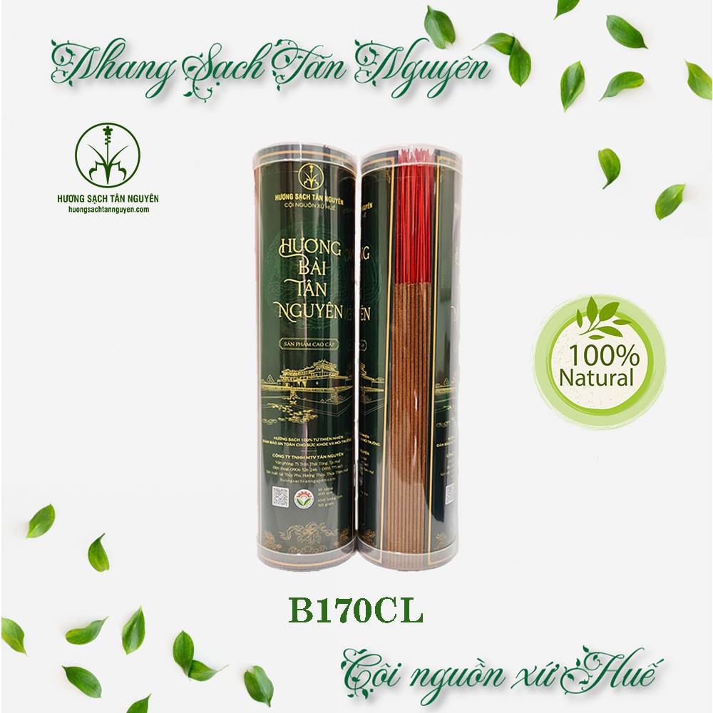 Hương Bài cao cấp Tân Nguyên - ống lớn 1000g - Nhang Sạch Tân Nguyên - B170CL - B170L