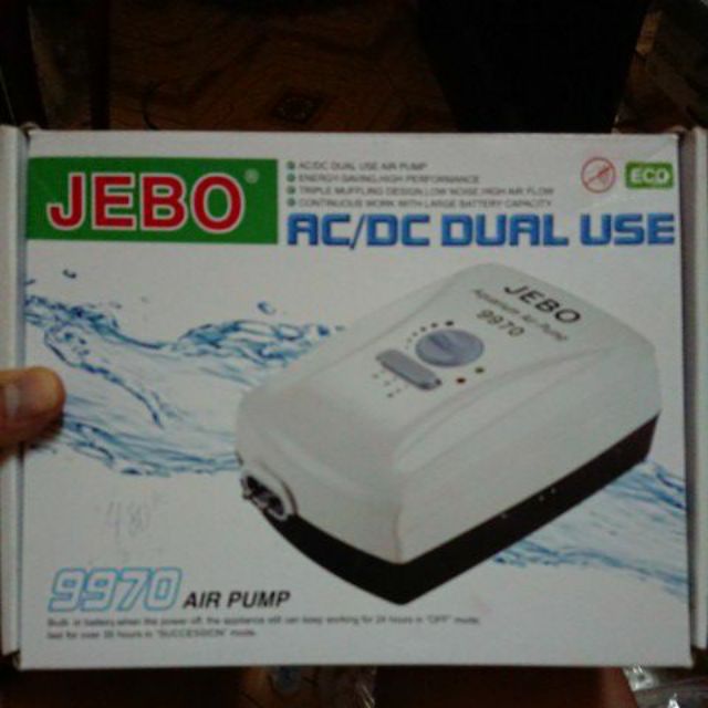 Sủi oxy tích điện Jebo 9970 dùng cho hồ cá