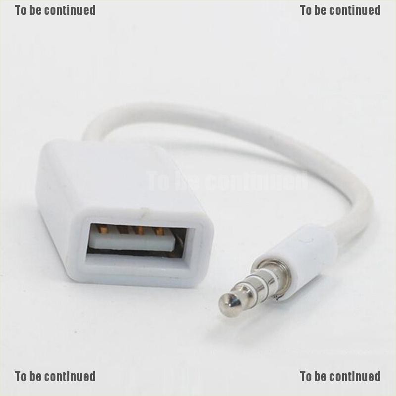 Cáp Chuyển Đổi Âm Thanh Aux Sang Usb 2.0 Giắc Cắm 3.5mm Cho Mp3 Xe Hơi