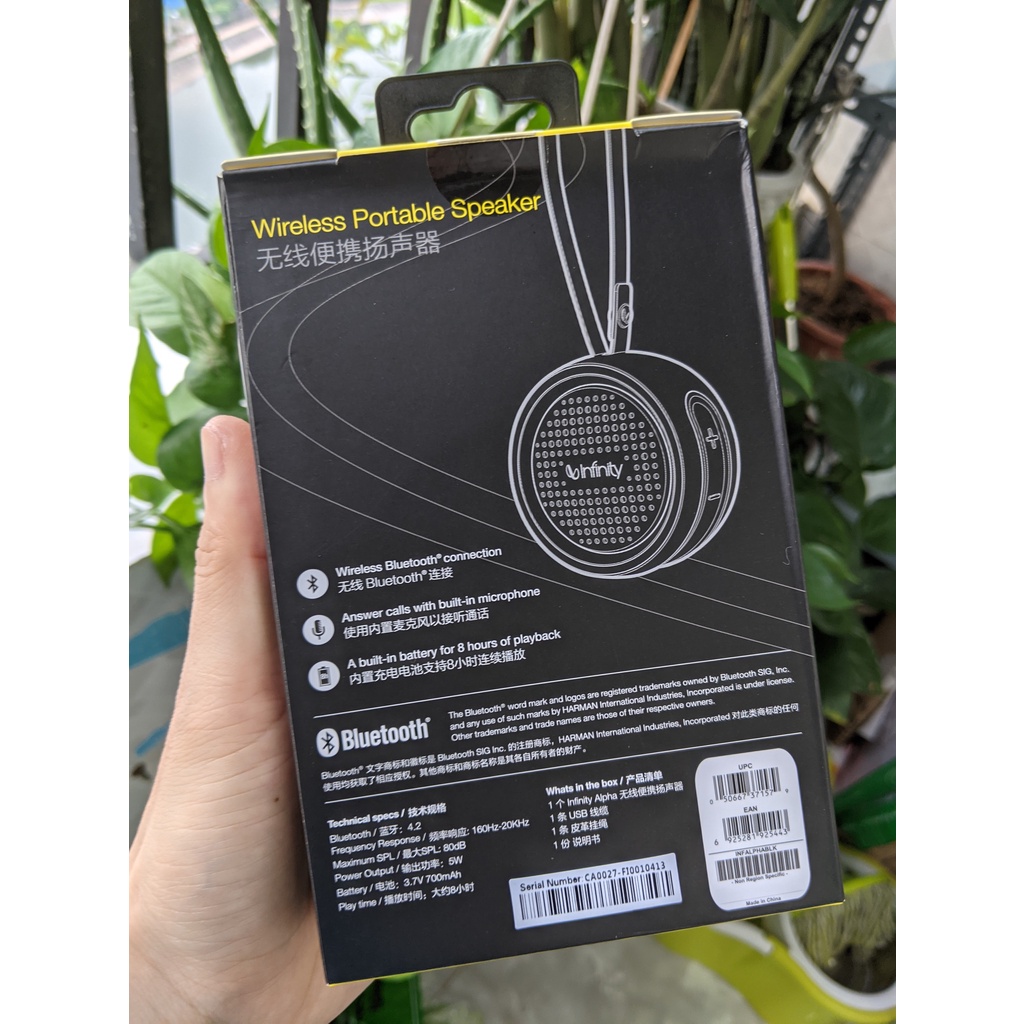 Loa bluetooth Harman Infinity Alpha chính hãng mới nguyên hộp 100%
