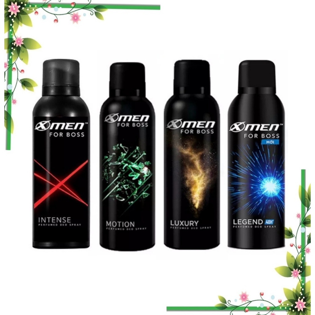 Xịt Khử Mùi Xmen For Boss Intense/Motion/Luxury 150ml