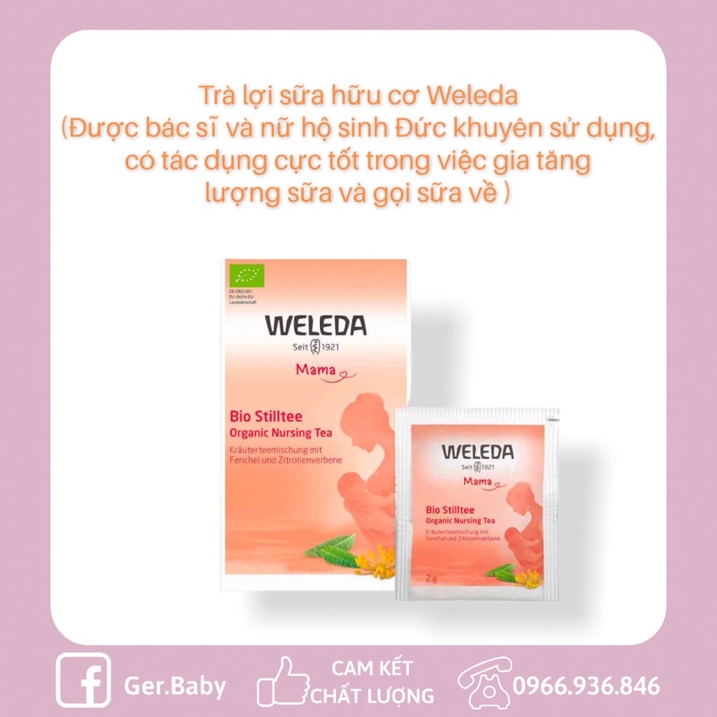 [HÀNG AIR _ CHÍNH HÃNG] Trà lợi sữa Weleda Đức - Gerbaby