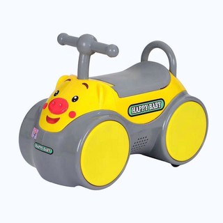 Xe chòi chân cho bé hình con vật HappyBaby, có nhạc (Con Mèo - Con Heo)