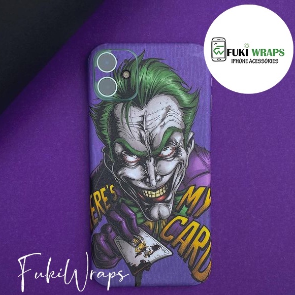 Tấm dán Skin Mặt Sau Joker FULL VIỀN Dành Cho 13prm , 12prm , 11prm , x , xsm , ip11 , ip12, ip13 - FukiShop