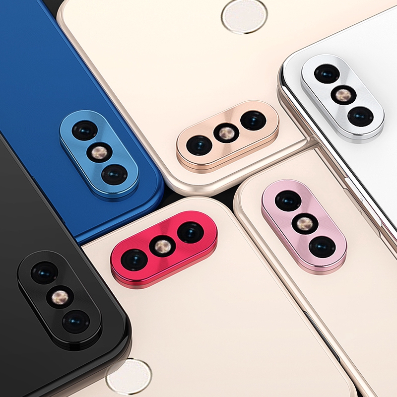 Vòng kim loại dùng bọc bảo vệ ống kính camera điện thoại Xiaomi Mi 8 8SE 9SE 6x Redmi Note 7 7Pro MiX3