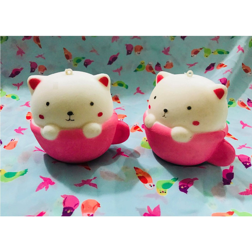 ( cốc mèo vừa) SQUISHY CỐC MÈO LV PHỐI MÀU DỄ THƯƠNG -thegioidochoi127 đẹp (rẻ)