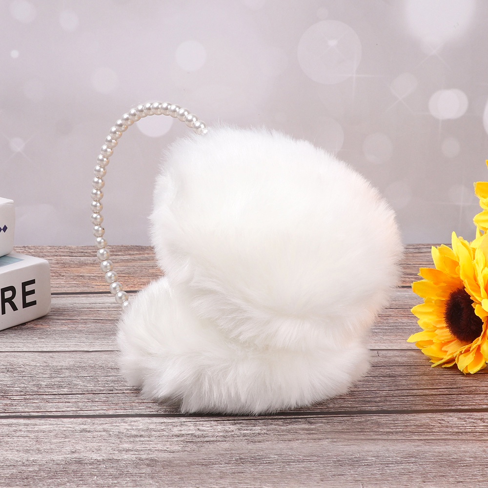 Bông chụp tai giữ ấm dày dặn đính ngọc trai nhân tạo tùy chọn màu sắc thời trang mùa đông cho nữ