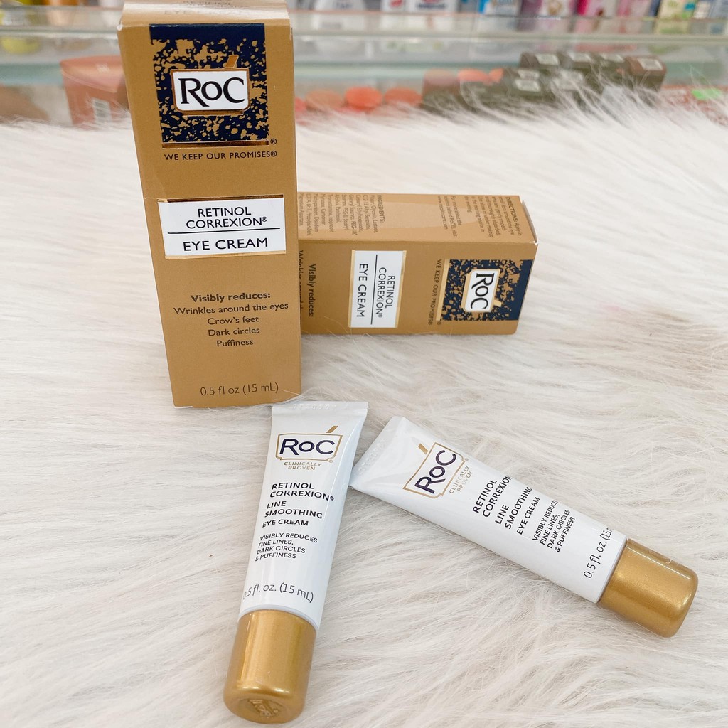 [MẪU MỚI] Kem mắt giúp giảm quầng thâm, giảm nếp nhăn và bọng mắt RoC Retinol Correxion Eye Cream | BigBuy360 - bigbuy360.vn
