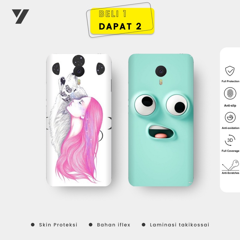 Ốp Điện Thoại Da Garskin Cho Meizu M3 Note (Can Be 2 Garskin) - Motif 1