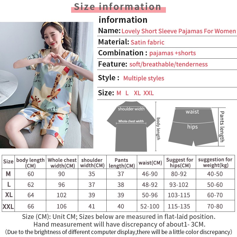 Bộ Đồ Ngủ Vải Satin In Họa Tiết Gợi Cảm Cho Nữ | BigBuy360 - bigbuy360.vn