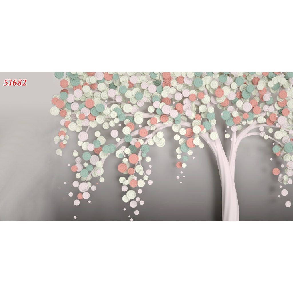 Tranh dán tường Quán Cafe, Trà Sữa, Trang Trí Cửa Hàng 3D tặng keo và dụng cụ dán