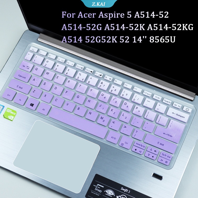 Miếng Dán Silicon Chống Thấm Nước Cho Bàn Phím Acer Aspire 5 A514-52 A514-52G 14 Inch A514-52K A514-52KG A514 52G52K ​​Laptop 52 8565U