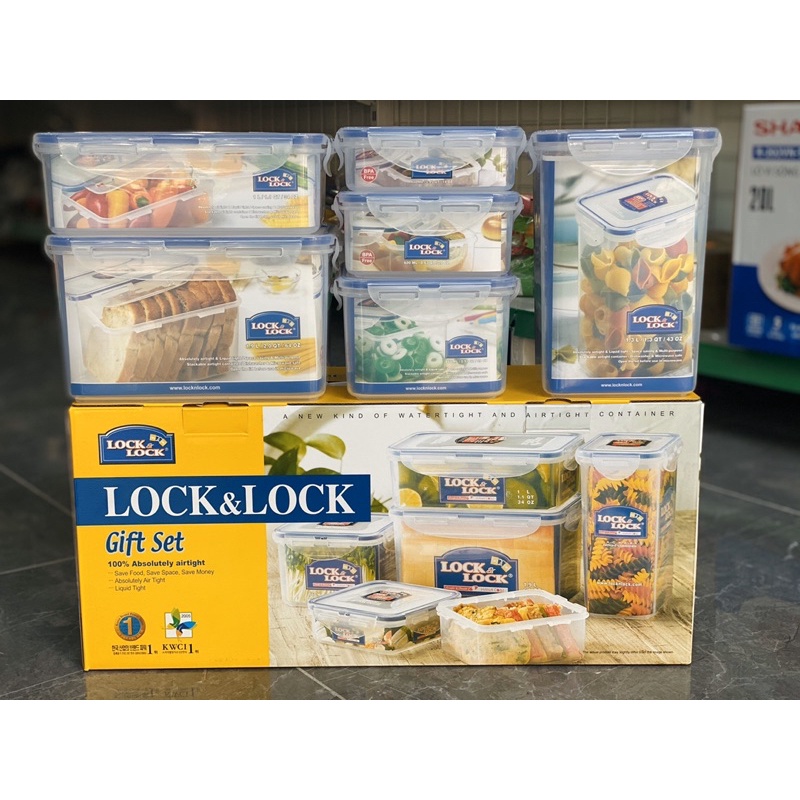 Bộ 6 sản phẩm hộp nhựa Lock&lock