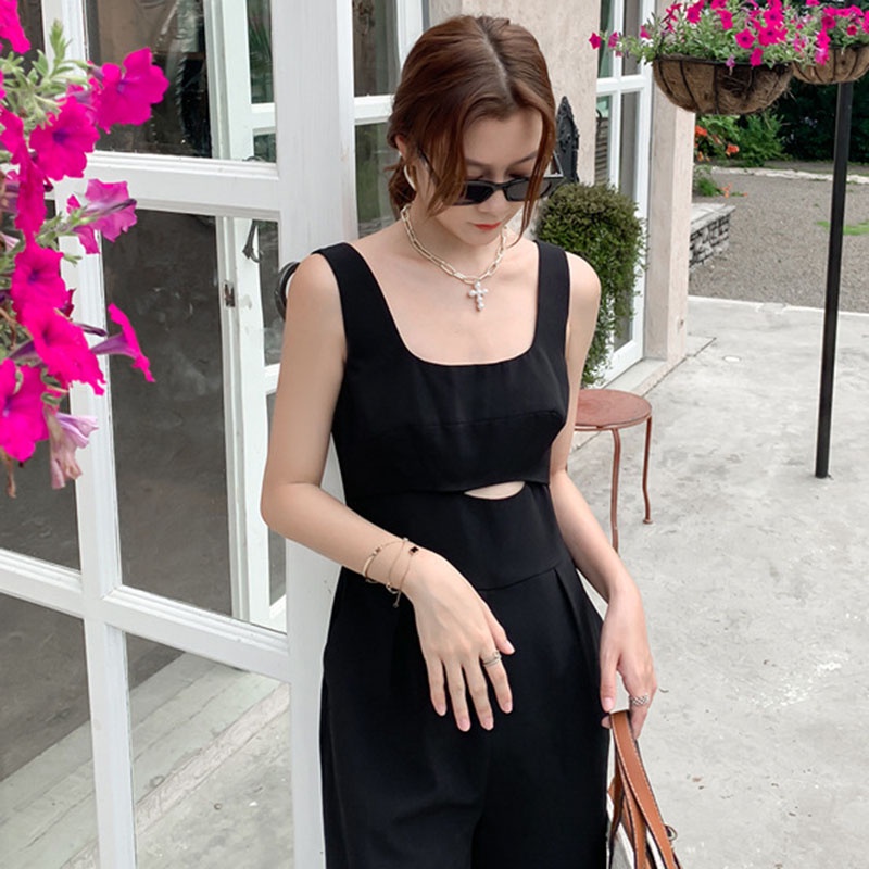 IELGY  Áo Liền Quần Giả Hai Mảnh Dáng Rộng Thời Trang Cho Nữ