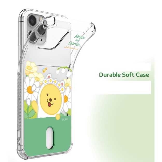 Ốp điện thoại cứng có ngăn đựng thẻ trong suốt họa tiết kakao friends cho IPHONE14 14PRO IPHONE13 13PRO IPHONE12 12PRO 12PROMAX 11 11PRO