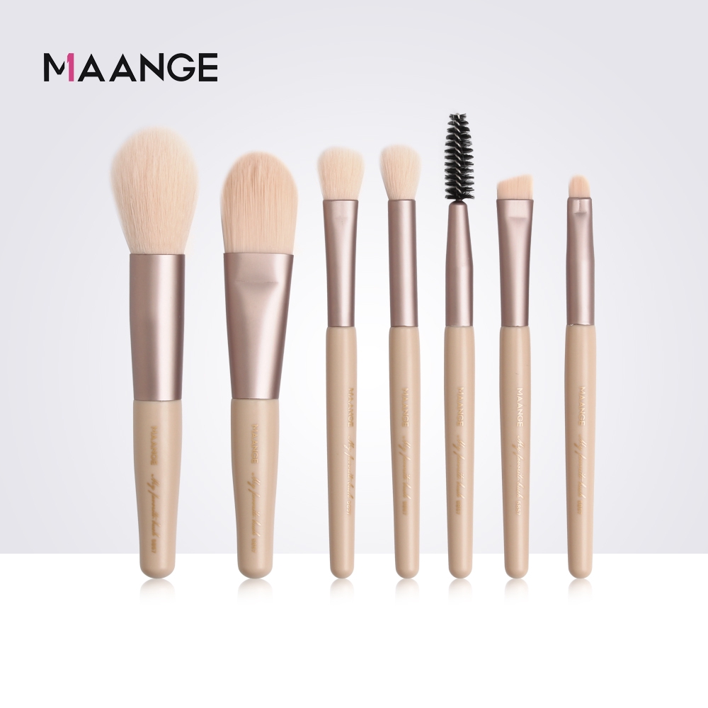 [Mã COSMALL27 -10% ĐH250k]Bộ cọ trang điểm MAANGE 5857 sợi nylon mềm tay cầm bằng gỗ | BigBuy360 - bigbuy360.vn