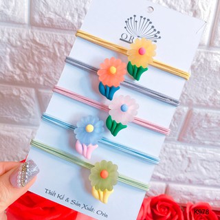 Set 5 buộc tóc, cột tóc dễ thương Orin K978