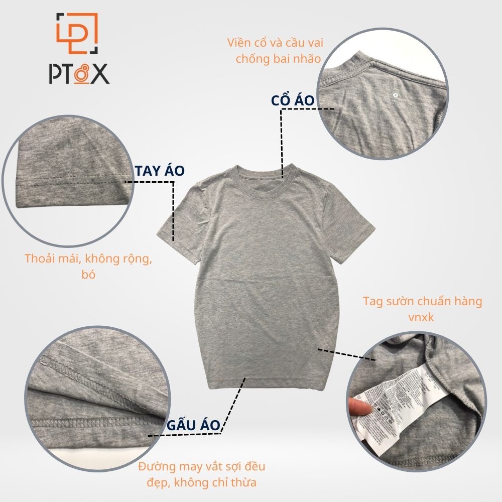 Áo phông nữ cổ tròn chất liệu cotton mềm mại thấm hút mồ hôi PT8X