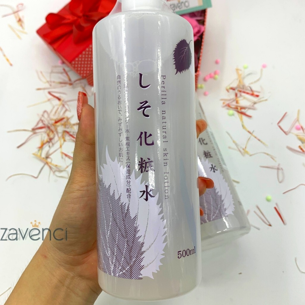 Nước Hoa Hồng DOKUDAMI Toner Tía Tô Natural Skin Lotion Nhật Bản Làm Dịu Da Ngừa Thâm (500ml) | BigBuy360 - bigbuy360.vn