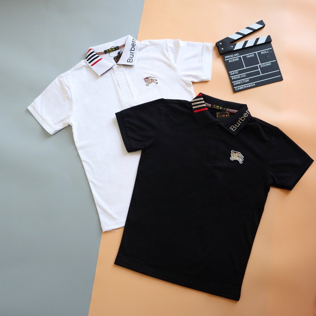ÁO THUN POLO NAM NỮ LOGO PHỐI HOẠ TIẾT CỔ ÁO CỰC CHẤT - ĐỘC ĐÁO