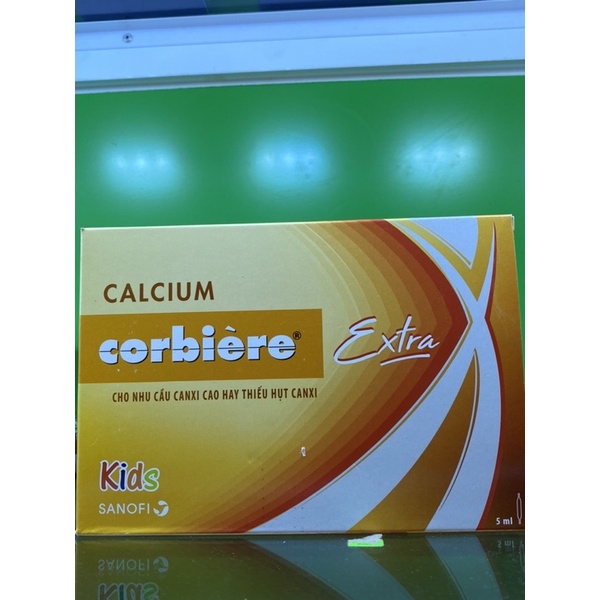 Calcium Corbiere Extra mới  hộp 30 ống * 10ml hoặc 5ml